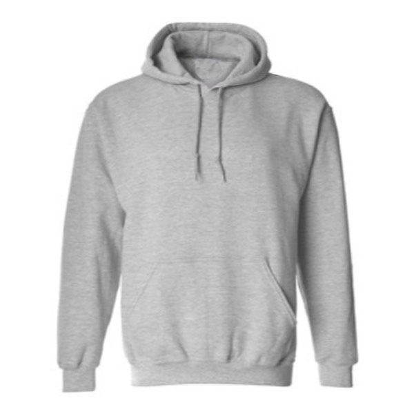 sport gray hooded pullover